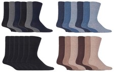 6 Pairs Mens Diabetic Socks Bamboo Non Binding E-Z Top Thin Soft Multicolor Sock