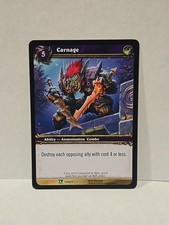 Carnage World Of Warcraft TCG Fields Of Honor Regular Uncommon