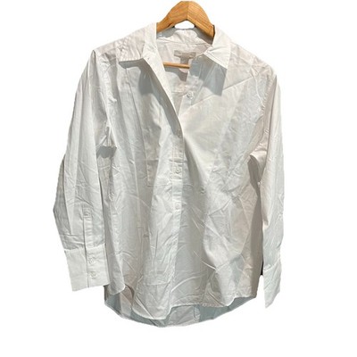Outerknown White Organic Cotton Long Sleeve Women's Button Up Shirt Size XS