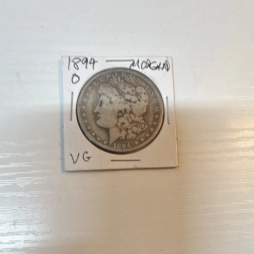 Morgan Dollar 1894 New Orleans Silver $1 Circulated VG US Coin