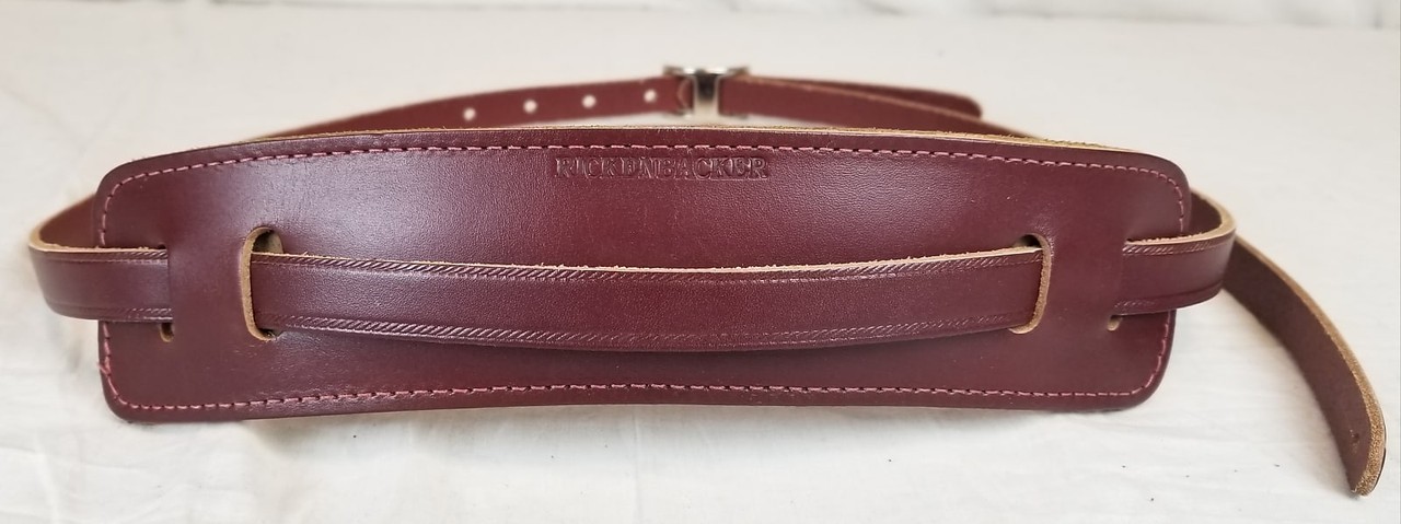 Rickenbacker Vintage Leather Maroon Guitar Strap