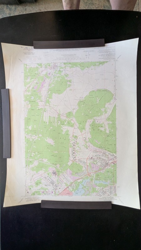 Vintage USGS Fort Lewis, WA Topo Map  1959 photorevised 1968 & 1973 McChord AFB