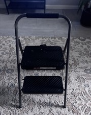 Cosco 2-stopniowy składany stołek schodowy czarny metal