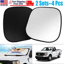 4pcs Windshield Sun Shade & Reflective Technology Foldable Car Sunshades Reflect