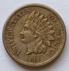 1860 Indian Head Cent - VF+/XF, Better Date & Grade Penny 1C coin