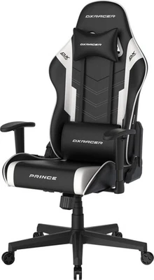 DXRACER Prince Gaming Chair Regular L, PVC, schwarz weiß