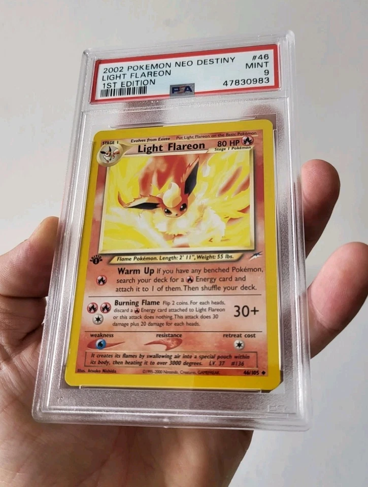 Light Flareon 1st Edition 46/105 - Neo Destiny *PSA 9 - MINT* Pokemon Card - Image 4 of 4