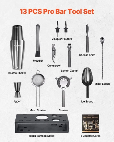 VEVOR Cocktail Shaker - Thumbnail 2
