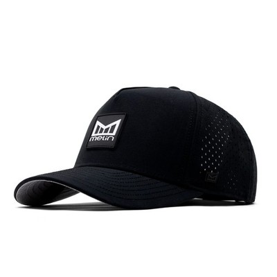 melin Odysea Stacked Hydro, Black, Men's Performance Snapback Hats, WaterResi...