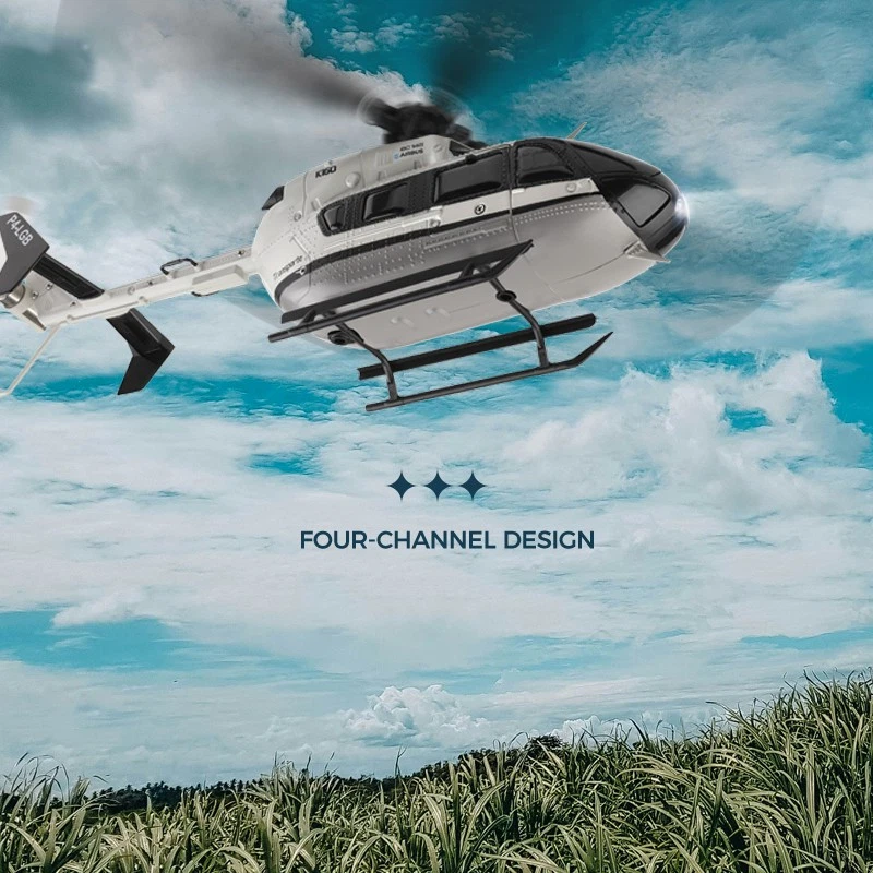 NEW RC HELICOPTER 4 Blade EC-145 AIRBUS K160 Gyro Stabilization 6G 4CH 2.4g-RTF - Image 3 of 4
