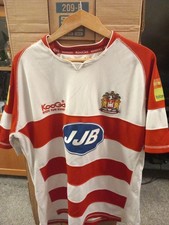 Kooga Wigan Warriors Short Sleeve Rugby League Shirt Size Large