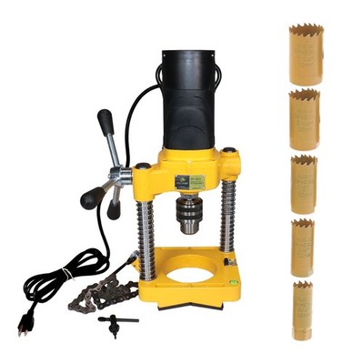 Steel Dragon Tools  JK114 Pipe Hole Cutter with 6 Piece Cutter Set up to 1-1/4''