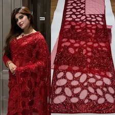 Ethnic Saree Indian Bollywood Designer Sari Wedding Party Wear Blouse Pakistani