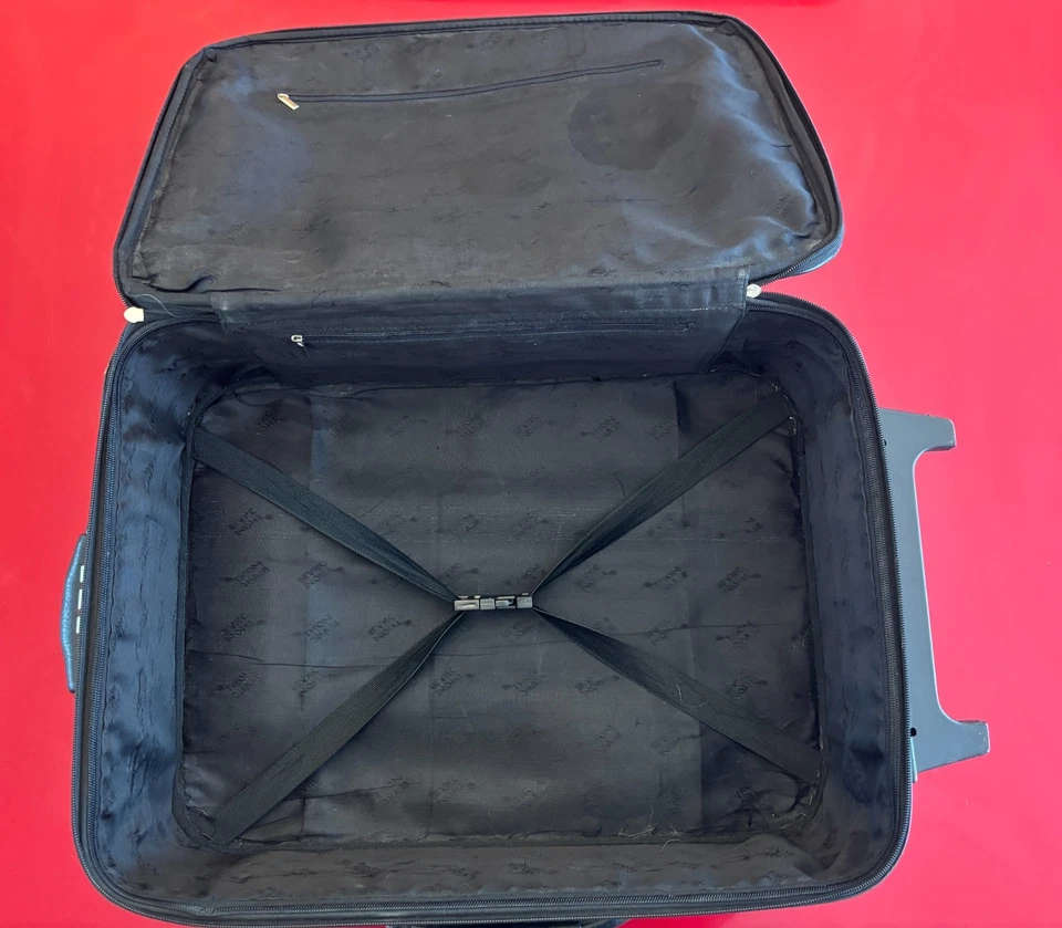 Authentique vintage Superbe valise cabine Mont-Blanc Vintage en cuir véritable - Photo 4/4