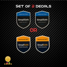 2 PACK SimpliSafe Door/Window Decals SimpliSafe Home Security Alarm Decal