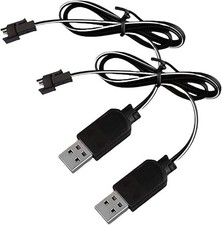 3.7V Battery Charger with SM-2P Plug USB Li-Ion Battery Charger for RC Car Amphi