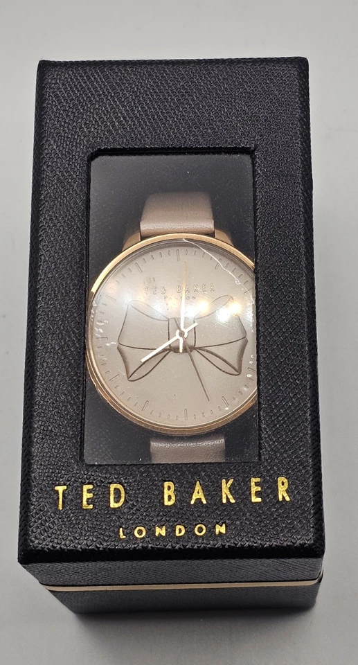 Reloj Ted Baker London TBG018001 para mujer con esfera de lazo de oro rosa en caja original Foto 3 de 3