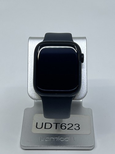 Apple Watch Series 8 45mm Cellular Midnight Aluminum Case Midnight Sport Band - Picture 2 of 10