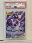 2019 Pokemon Sun Moon Unified Minds Full Art MEWTWO & MEW gx English PSA 9 MINT