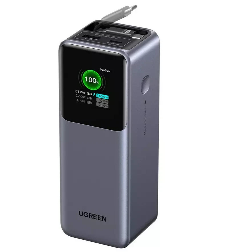 Ugreen 165W Powerbank W Retract Usb-C Cable - Image 2