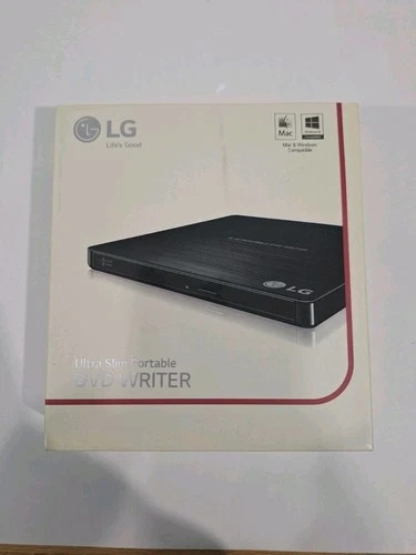 LG Ultra Slim External DVDRW with Mac and Surface Compatible Model GP60NB50