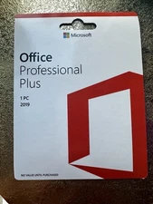 Microsoft Office Pro Plus 2019 1 PC Retail Lifetime Product Card Lifetime 1 user