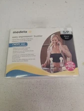 Medela Hands Free Pumping Bustier BLACK Easy Expression Pumping Bra Sz.Small 📦 