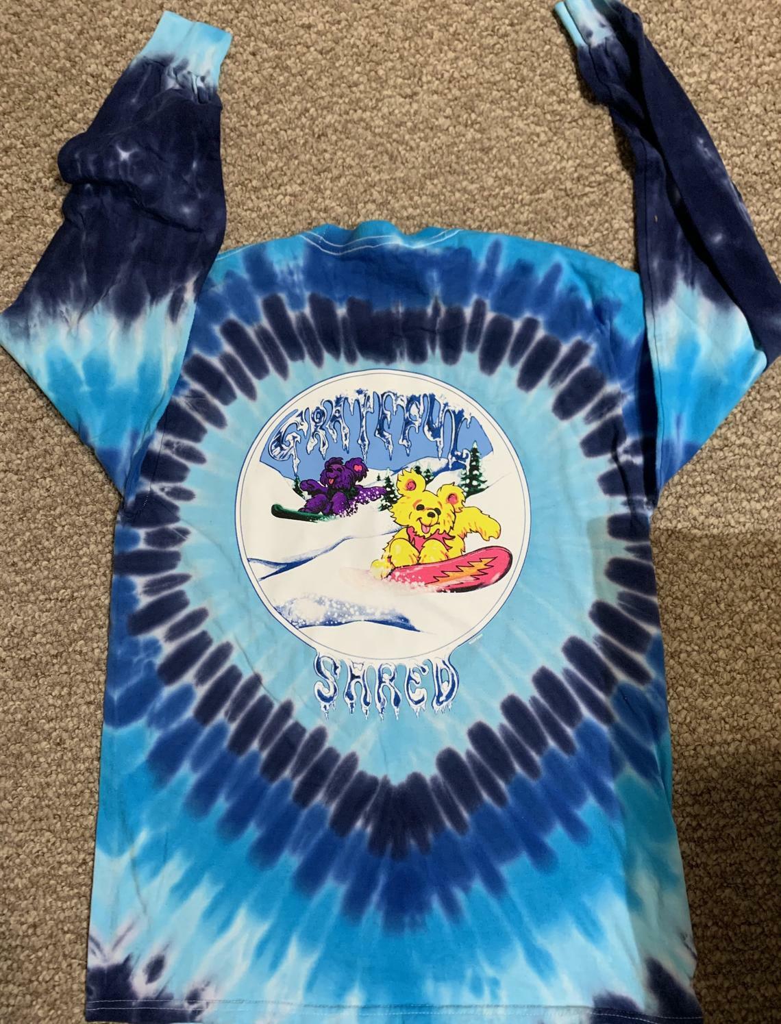 Grateful Dead Snowboarding Bears long sleeve size SMALL Snow Board Dancing Bears image 5