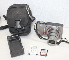 Pentax Optio RX18 Silver 16MP Digital Camera, WORKS PERFECTLY missing batt door