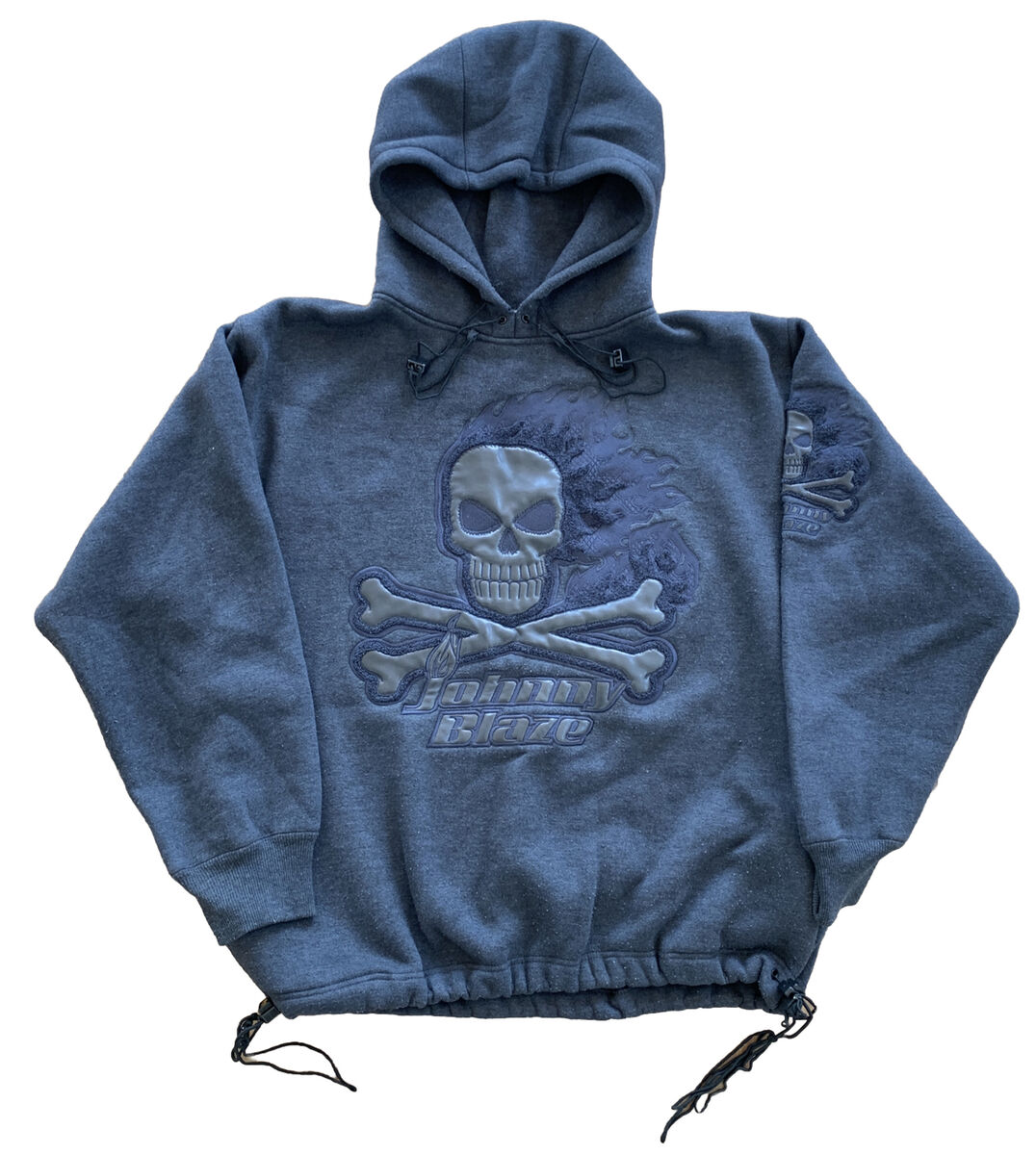 Vtg Skull Johnny Blaze Hooded Sweatshirt Method Man Alter Vtg Skull Johnny Blaze Hooded Sweatshirt Method Man Alter