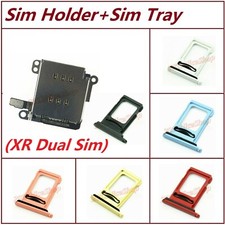 New OEM Dual Sim Card Reader Holder Slot Tray Module Flex Sim Tray For iPhone XR