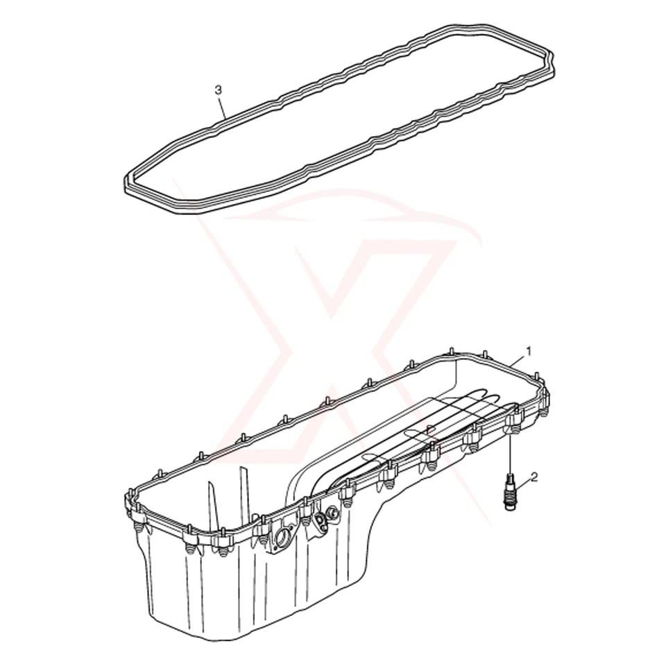 New Oil Pan Gasket 20541940 for Volvo D13 and Mack MP8 Engines USA Stock Foto 3 de 4
