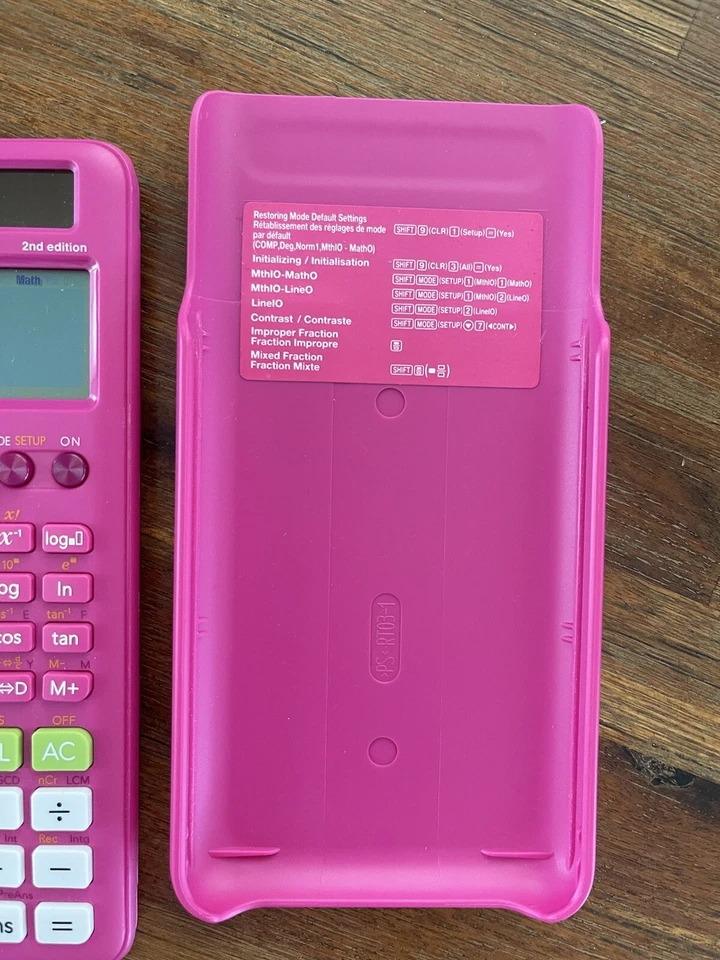 Casio fx-300es PLUS Natural V.P.A.M. 2nd Edition Pink Texas Instruments T30 IIS - Image 3 of 4