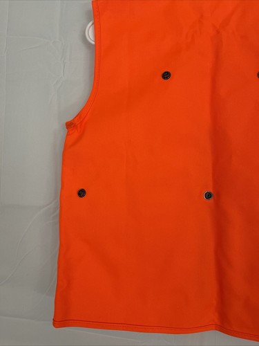 RedHead Hunting Vest Camo Safety Orange Medium Deer Shell Coated Pockets Zip - Picture 7 of 12