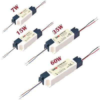 LED Trafo DC 12V Flach Treiber Netzteil Transformator 7W 15W 35W 60W 0.58A 5A