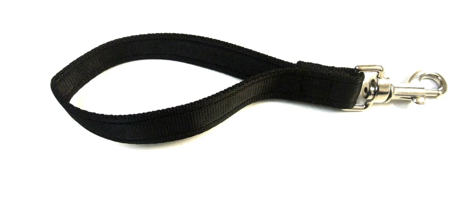10" Short Close Control Training Dog Lead Leash 25mm Cushion Webbing 19 Colours - Image 3 of 4