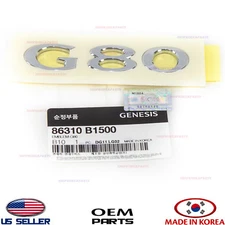 Genuine Rear Trunk Emblem "G80" Nameplate OEM Genesis G80 2017-2020 86310-B1500
