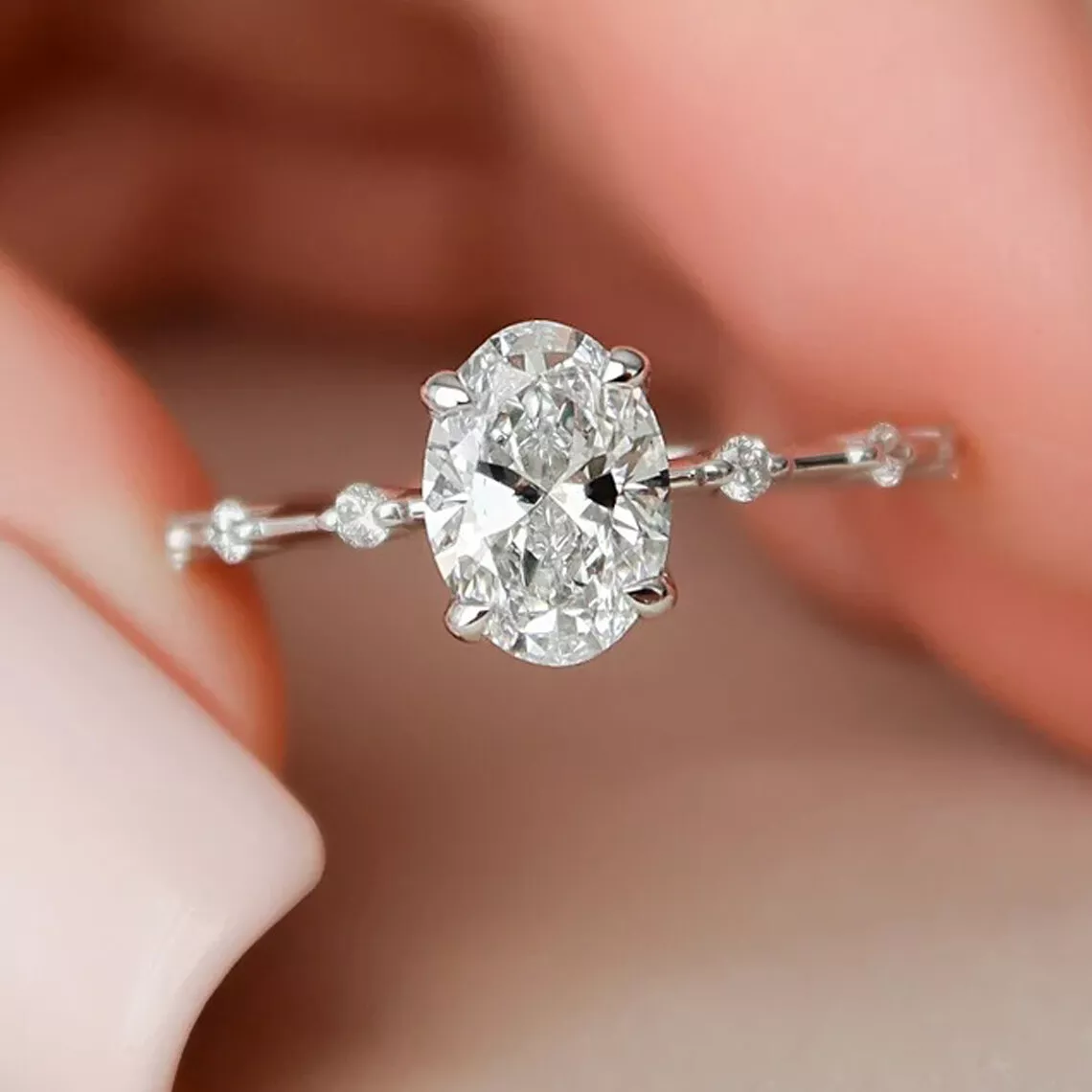 White silver engagement rings deals