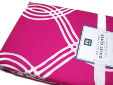Pottery Barn Teen Multi Colors Pink Infinity Stripe Twin Duvet Cover New