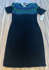 NWT Vintage Beaded 100% Silk Beaded Steamy Size 6 Formal Dress