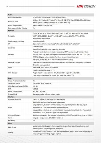 Hikvision 8MP Bullet IP Camera 4K Motorized Varifocal lens DS-2CD2683G2-LIZS2U - Picture 5 of 7