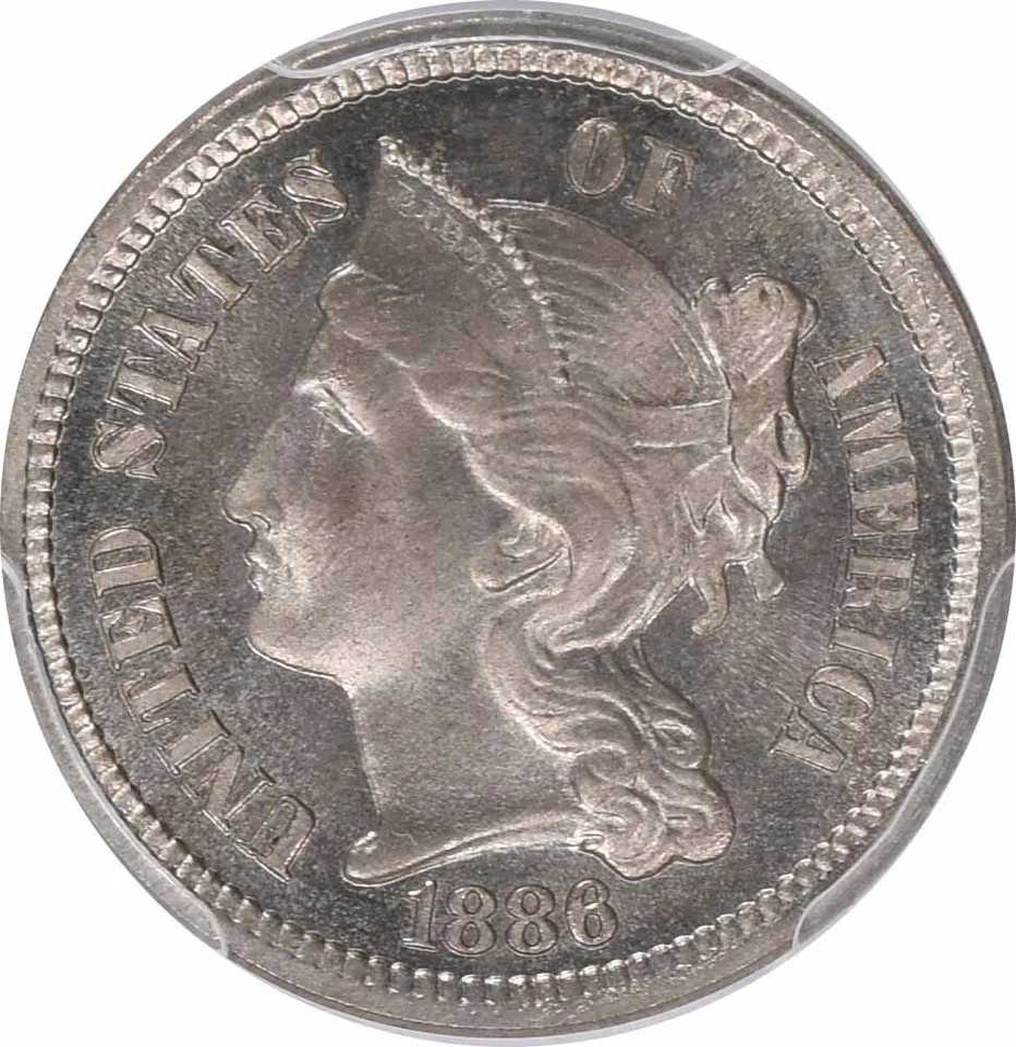 1886 Three Cent Nickel PR66 PCGS - Image 3 of 4