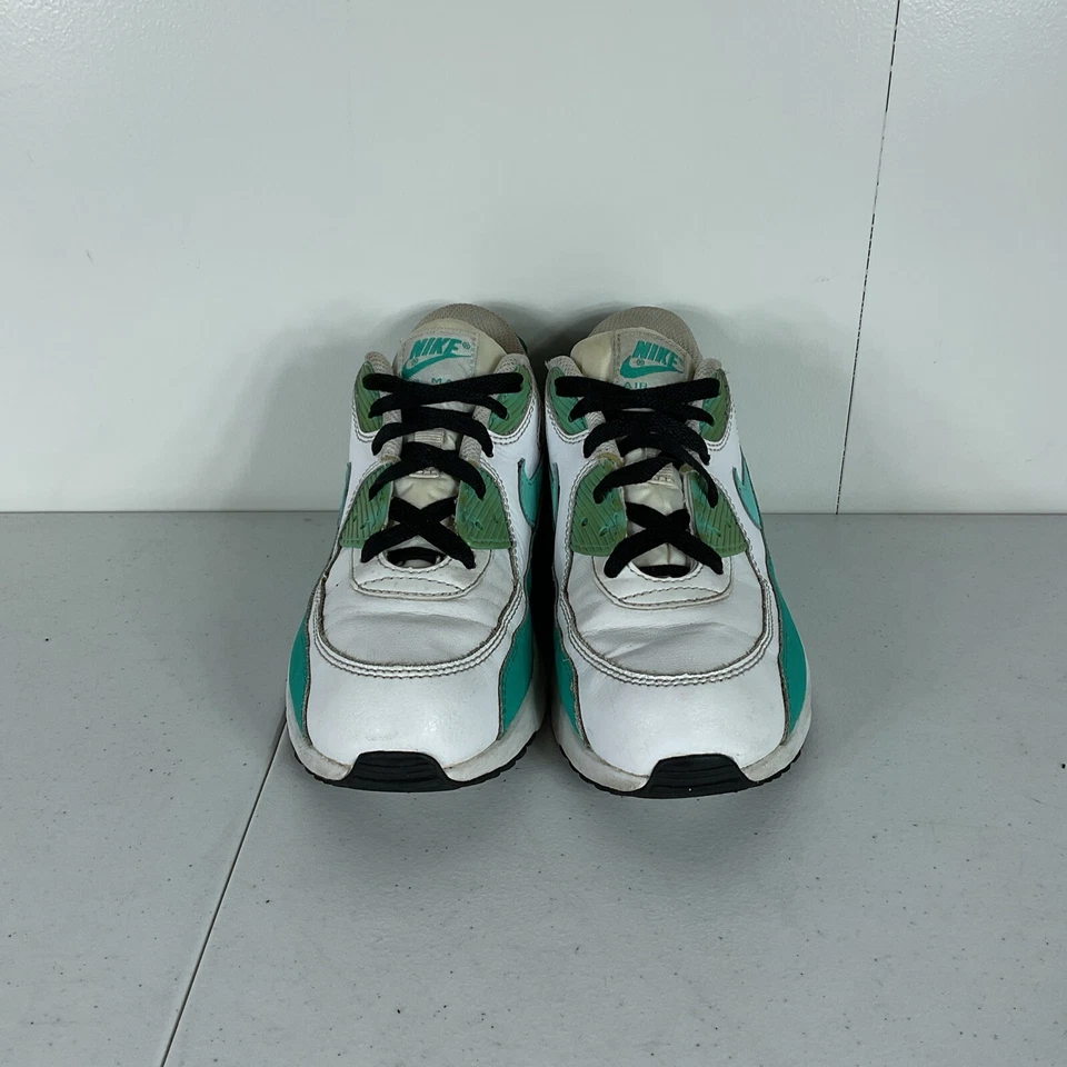 NIKE AIR MAX 90 LTR GS BLANCO HIPER TURQUESA JADE 833376 106 talla 3Y 3 Foto 2 de 4