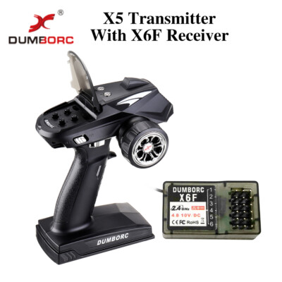 DUMBORC X5 2.4G 5CH Transmitter RC Radio Controller  for RC Car Boat Tank