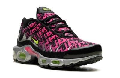 New Nike Men s Air Max Plus Mercurial XXV Shoes FJ4883-001 Black/Volt/Pink Sz 13