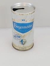 Vintage Burgermeister Zip Pull Top 11 oz Schlitz Los Angeles Steel Beer Can