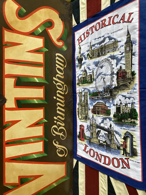 Historical London Main Tourist Attractions Tea Towel UK Souvenir Gift