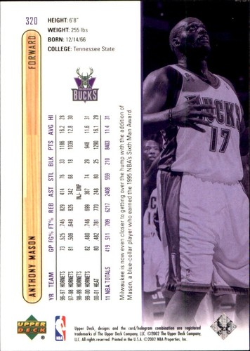 2001-02 Upper Deck 🏀 YOU PICK #2 - #437 🏀 NBA Cards SP RC Base Commons Stars - Photo 190 sur 238
