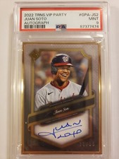 Juan Soto 2022 Topps Transcendent VIP Party Gold Frame Autograph #/25 PSA 9 MINT