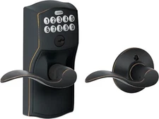 Schlage FE575 CAM 716 ACC Camelot Keypad Lock & Accent Lever Auto-Lock